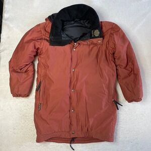 Kanuk Winter Parka Jacket Mens 2 Rust‎ Orange Insulated Hooded Full Zip Snap